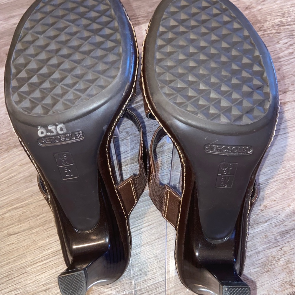 Aerosoles 6.5 Charlott Mule Sandals brown - Picture 7 of 8